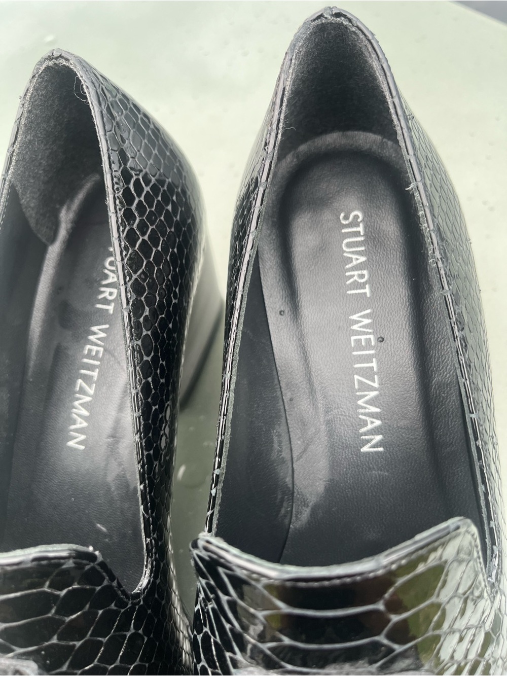 Stuart Weitzman Razmataz Tassel Heeled Loafer size 6.5 - Picture 4 of 5
